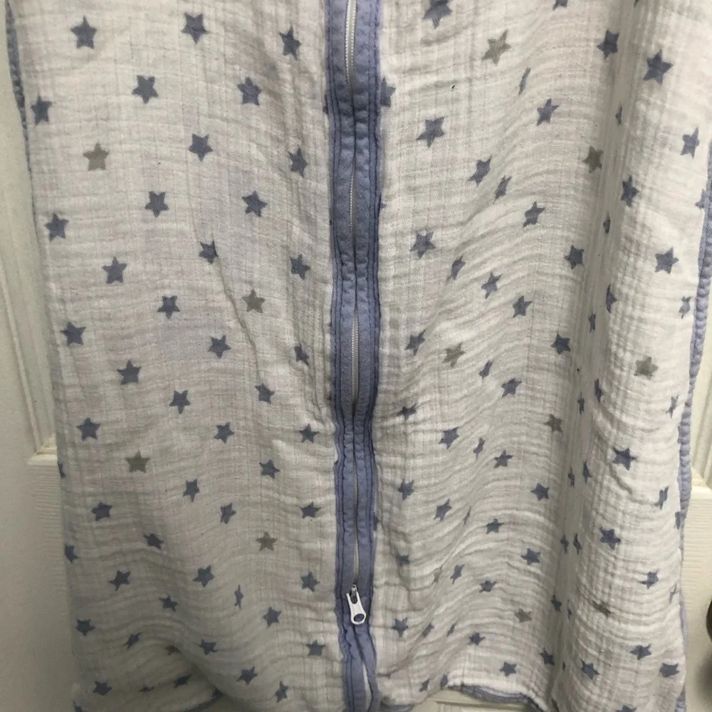 aden + anais Muslin Cotton Zip Baby Sleep Sack Stars Large 12-18 Months